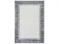 LivingStyles Courtyard New York Modern Rug, 150x80cm, Grey / Blue offer