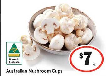 IGA Australian mushroom cups offer