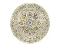 LivingStyles Nomad Aurera Oriental Round Rug, 200cm, Gold offer