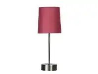 LivingStyles Lancet Metal Base Touch Table Lamp, Blush offer