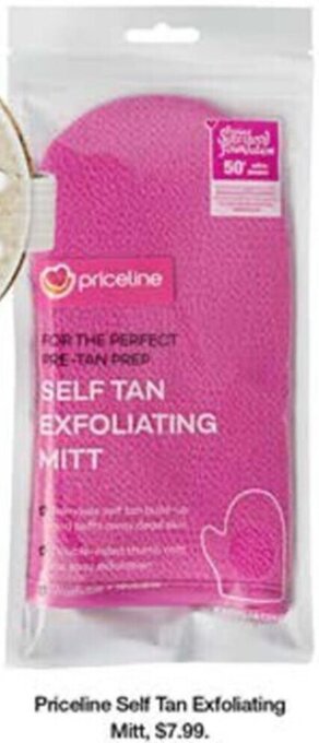 Priceline Self Tan Exfoliating Mitt