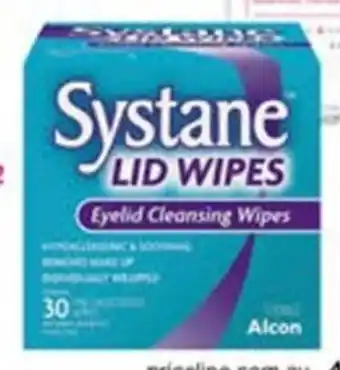 Priceline Systane Lid Wipes Eyelid Cleansing Wipes 30 Wipes offer