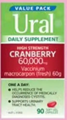 Priceline Ural High Strength Cranberry 60g 90 Capsules offer