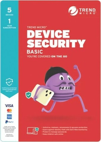 The Good Guys Trend Micro Device Security Basic 5 Device - 1 Year offer