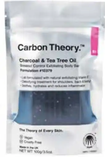 Priceline Carbon Theory Charcoal & Tea Tree Oil Breakout Control Exfoliating Body Bar 100 g offer