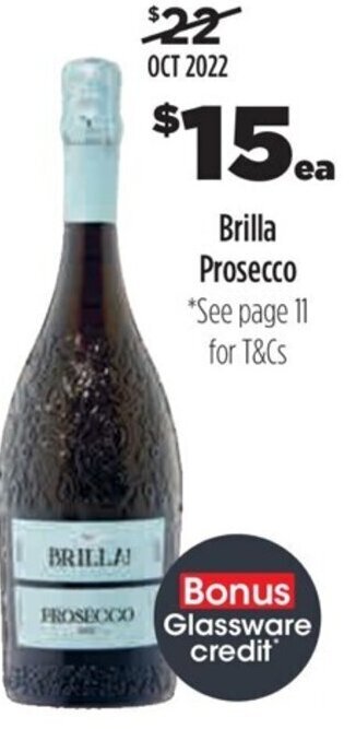 Liquorland Brilla Prosecco offer