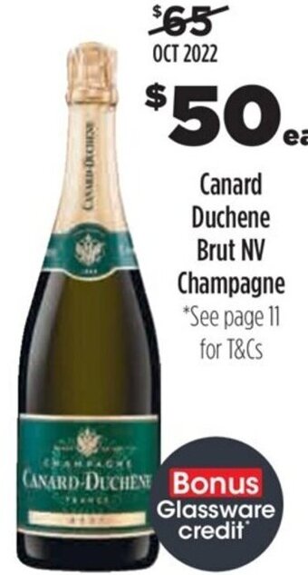 Liquorland Canard Duchene Brut NV Champagne offer