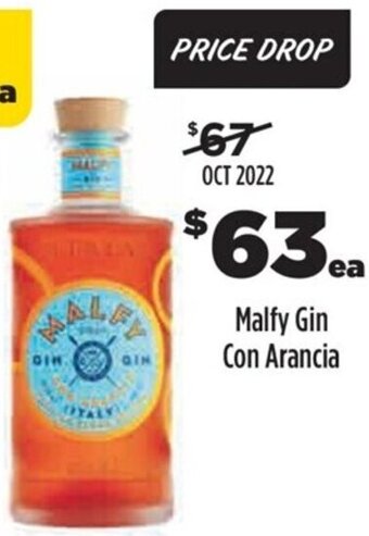 Liquorland Malfy Gin Con Arancia offer