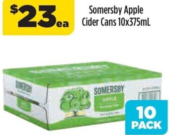 Liquorland Somersby Apple Cider Cans 10x375ml offer