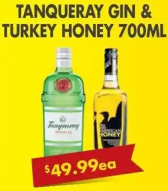 Tanqueray Gin & Turkey Honey 700ml