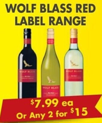 Wolf Blass Red Label Range