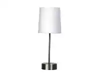 LivingStyles Lancet Metal Base Touch Table Lamp, White offer