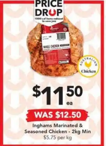 Drakes Inghams marinated & seasoned chicken offer