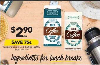 Drakes Farmers union iced coffee offer