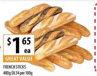 Supabarn French sticks offer