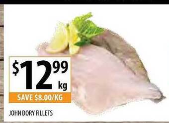 Supabarn John dory fillets offer