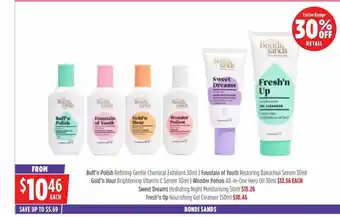 Bondi sands entier range