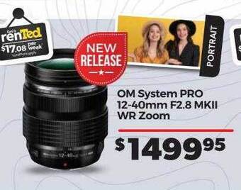 Teds Cameras Om system pro 12-40mm f2.8 mkii wr zoom offer