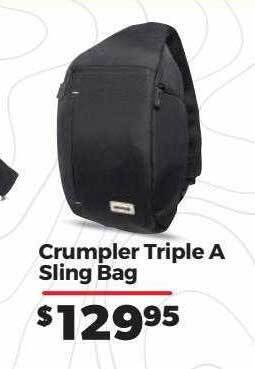 Crumpler triple a sling bag