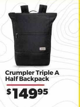 Teds Cameras Crumpler triple a half backpack offer