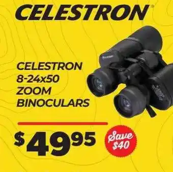 Teds Cameras Celestron 8-24x50 zoom binoculars offer