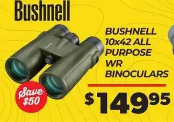 Teds Cameras Bushnell 10x42 all purpose wr binoculars offer