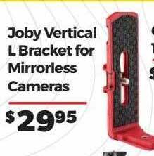 Teds Cameras Joby vertical l bracket for mirrorless cameras offer
