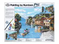 Officeworks Royal & Langnickel Painting by Numbers Pro Kits - Village on Water offer