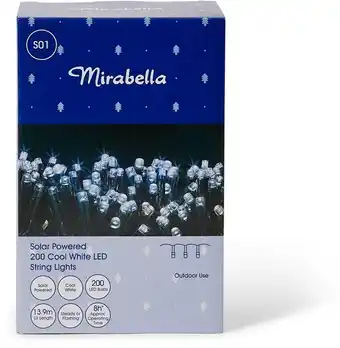 BIG W Mirabella 200 led light white solar string lights offer