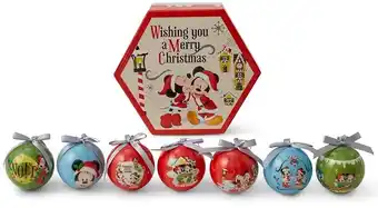 BIG W Disney mickey mouse baubles 7-pack 75mm offer