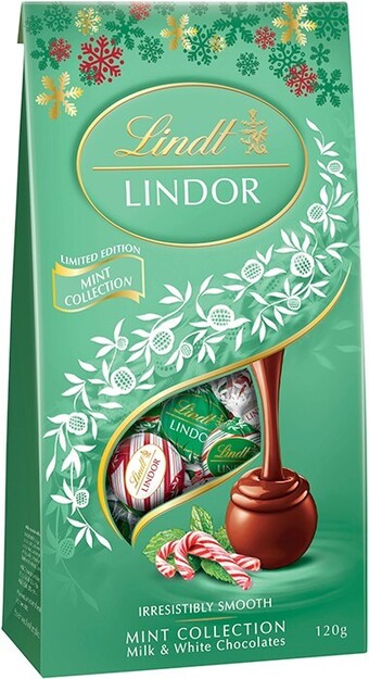 BIG W Lindt lindor mint collection bag 120g offer