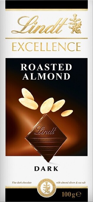 BIG W Lindt excellence roasted almond dark chocolate 100g offer