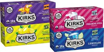 BIG W Kirks cans 10 pack 375ml varieties offer