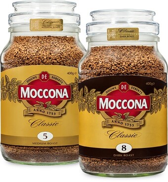 BIG W Moccona coffee varieties 400g offer