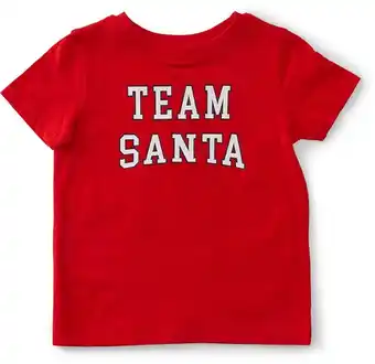BIG W Dymples team santa organically grown cotton printed tee offer