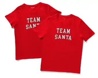 BIG W Brilliant basics womens or mens team santa tee offer