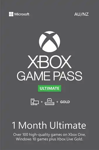 BIG W Xbox 1 month game pass offer