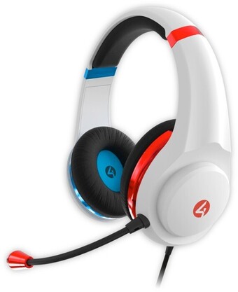 BIG W 4gamers gaming headset - red/blue metallic offer