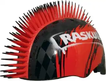 BIG W Raskullz mohawk helmet - red/black offer