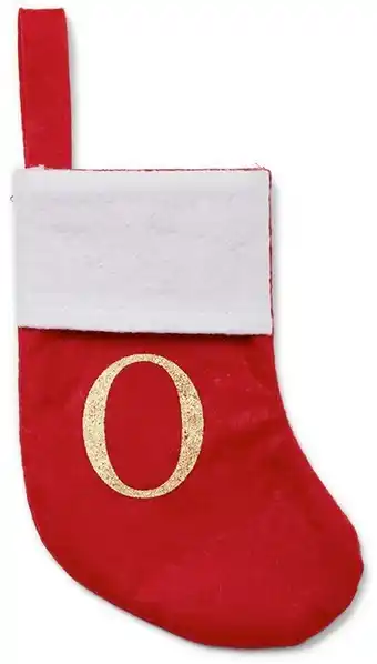 BIG W Christmas letter stocking hanging decoration - o offer