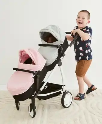 Deluxe doll double pram offer at Kmart