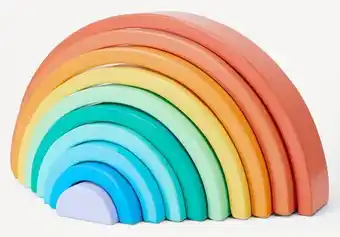 Kmart Wooden giant stacking rainbow offer