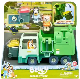 Bluey garbage truck playset