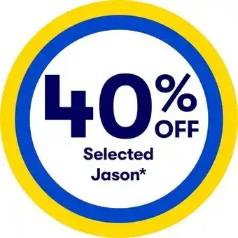 BIG W 40% off selected jason* offer