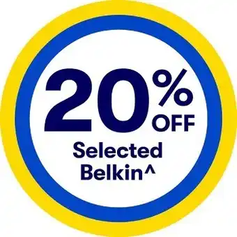 BIG W 20% off selected belkin^ offer