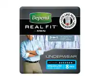 Depend Men Underwear Medium 8 Pack