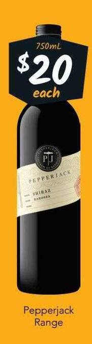 Cellarbrations Pepperjack range offer