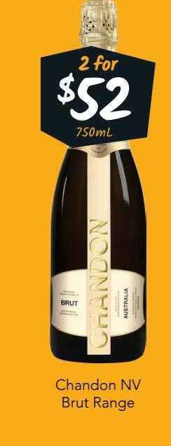 Cellarbrations Chandon nv brut range offer