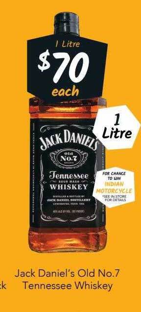 Cellarbrations Jack daniel's old no.7 tennessee whiskey offer