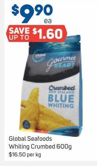 Foodland Global seafoods whiting crumbed offer